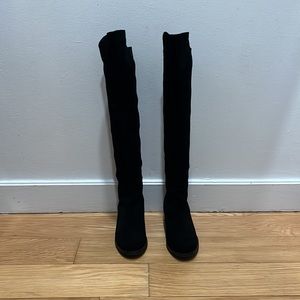 Blonde Velma Black Suede Boots sz 7M